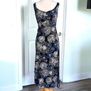 Old Navy Blue Floral Midi Summer Dress Size 4